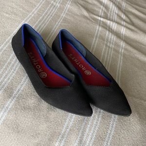 Rothy’s the point flats black size 9